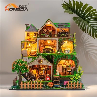 Miniatyura DIY yog'ochli qo'g'irchoq